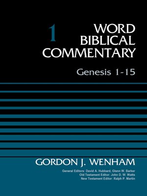 cover image of Genesis 1-15, Volume 1